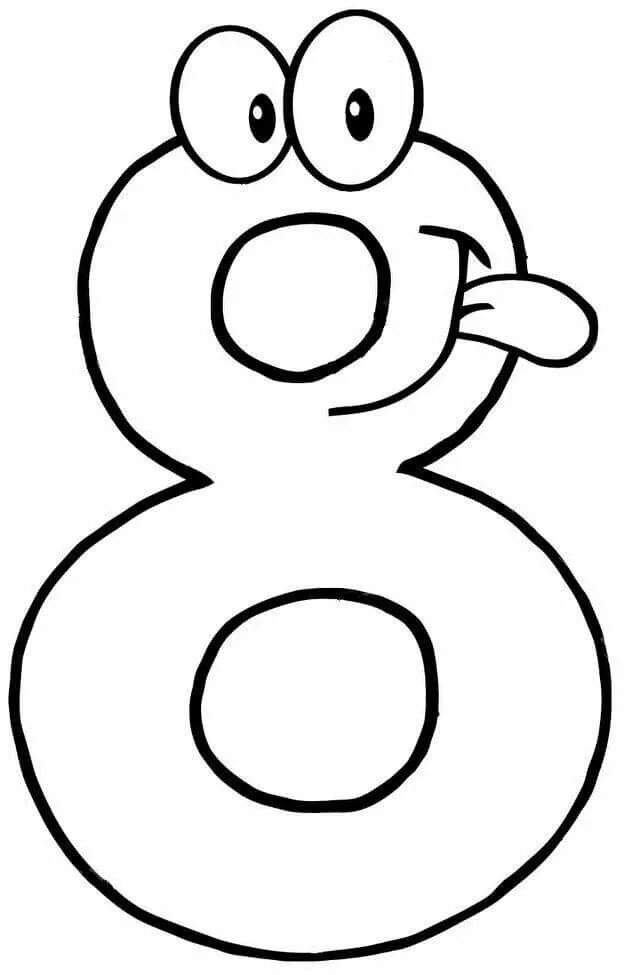Numeri da Stampare, Colorare e Ritagliare per Bambini Coloring pages, Abc colori