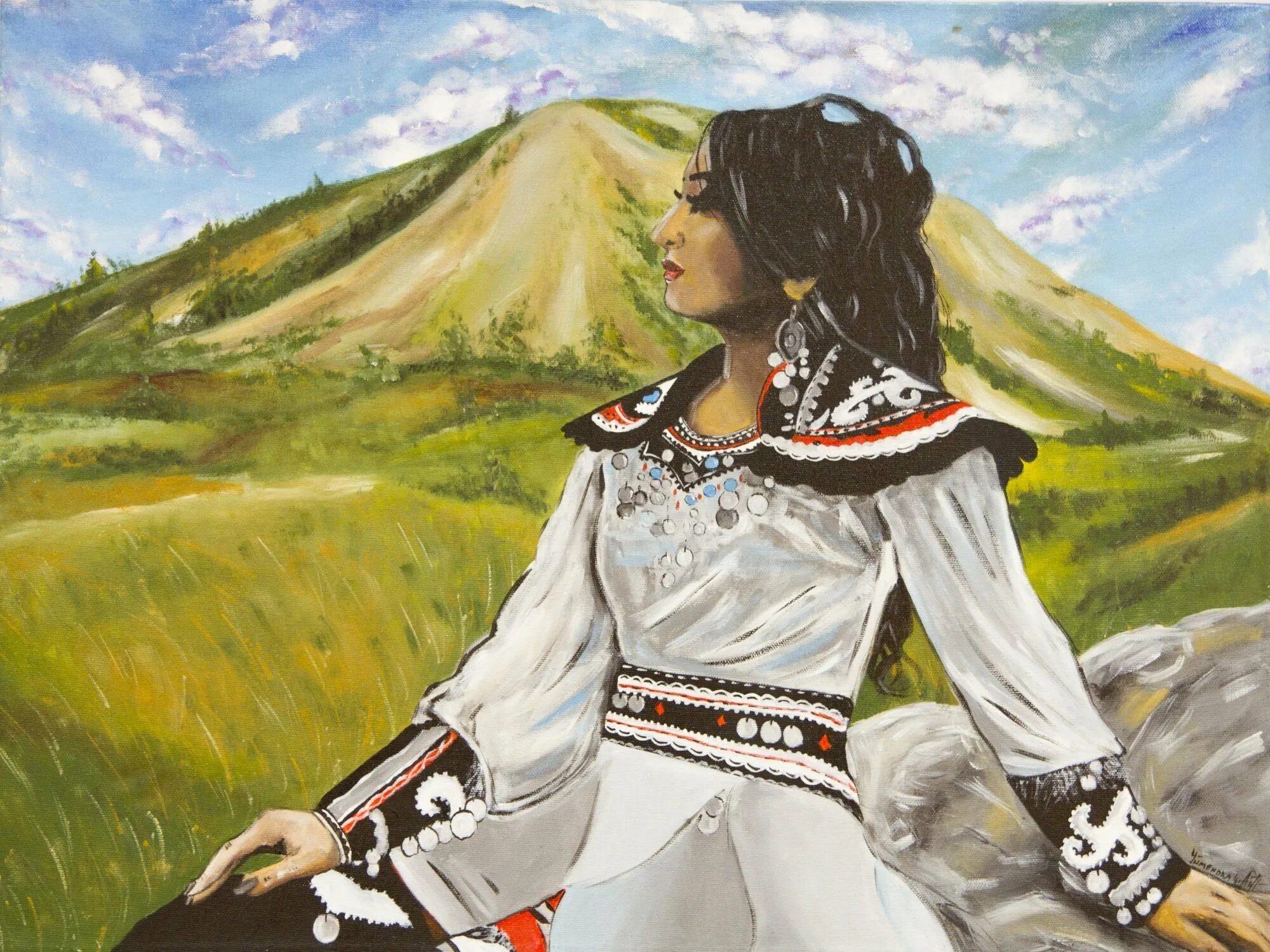 Башкиры рисунок. Башкир+башкирка=башкирка. портрет башкирки. башкирка живопись. башкиры картина.