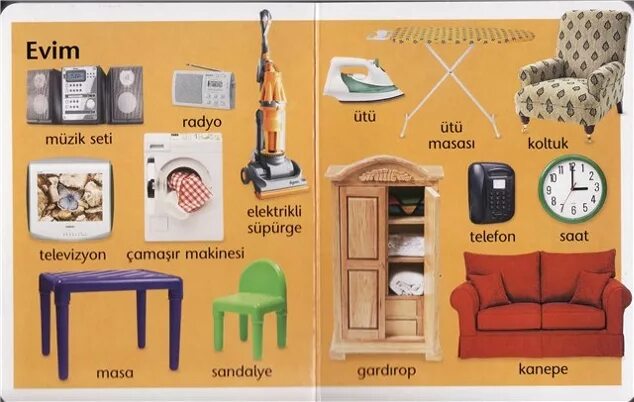предметы мебели на турецком языке. турецкий язык в картинках. комната на турецком языке. описание комнаты на турецком языке. кухонные принадлежности на турецком языке.