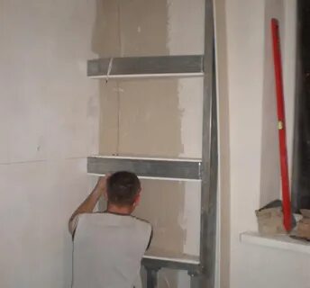 Как сделать полки из гипсокартона в ванной