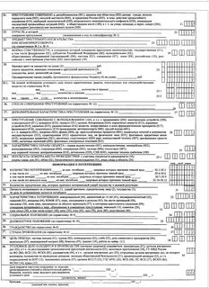 Статистическая карточка формы 1.1