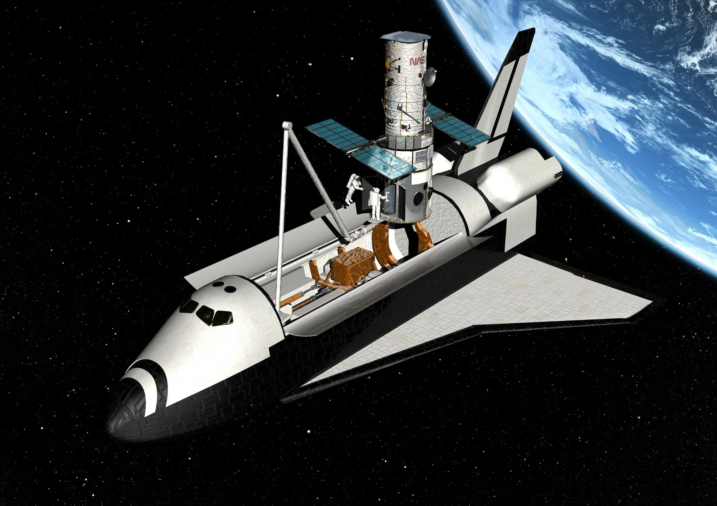 Первая космическая миссия. Телескоп Хаббл и шаттл. Космический шаттл Хаббл. 1990 - Запущен орбитальный телескоп Хаббл.. Орбита телескопа Хаббл.