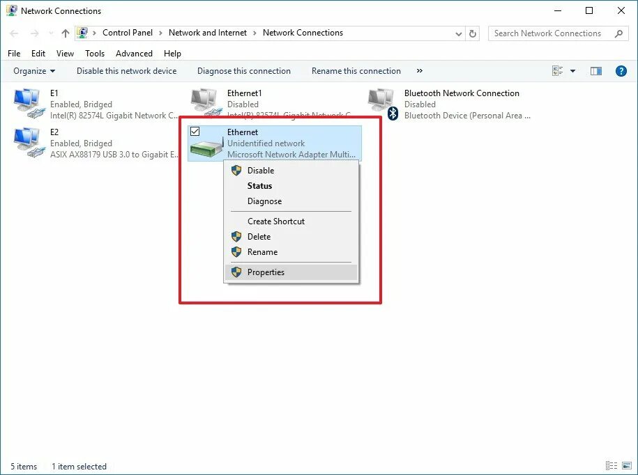 Сетевой адаптер wifi windows 10. Сетевой мост windows 10.