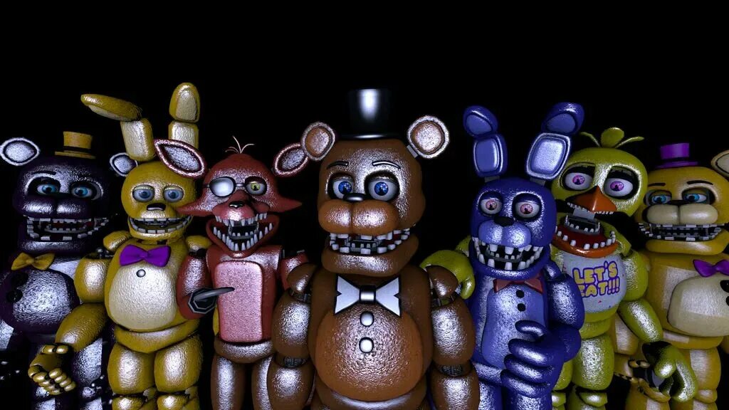 Все аниматроники из фнаф 1. АНИМАТРОНИКИ ФНАФ 9. Старые АНИМАТРОНИКИ. FNAF старые АНИМАТРОНИКИ. Самых старых АНИМАТРОНИКОВ.