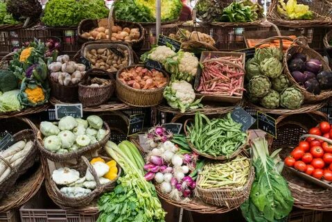 Most of the vegetables