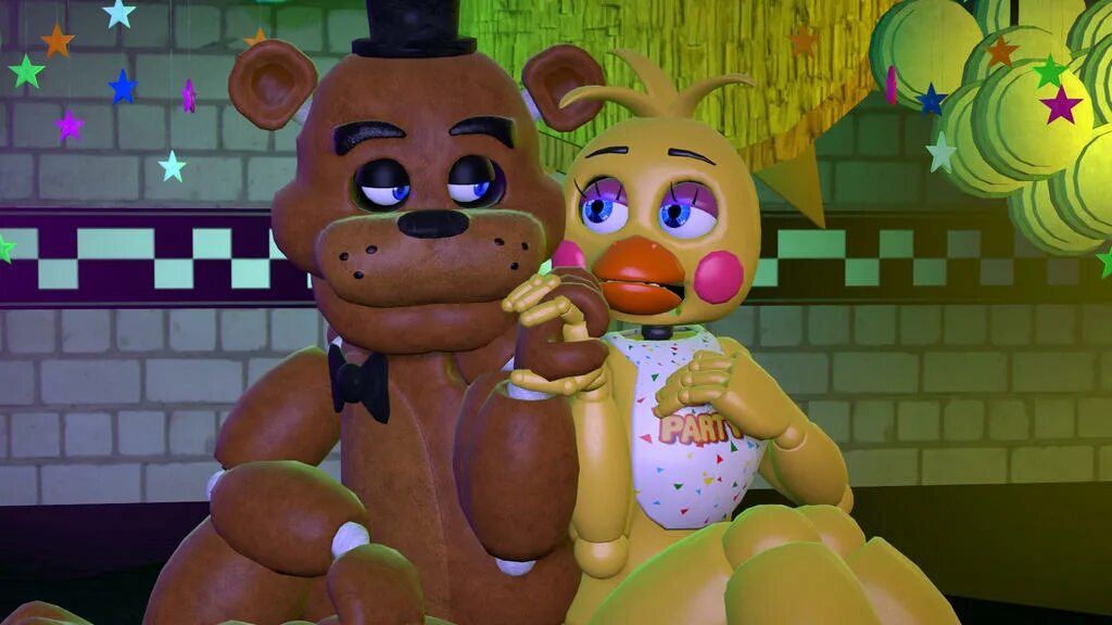 Фредди и той чика. FNAF Фредди и той чика. Фредди и чика SFM. Фредди ФНАФ 1 И той чика. Включи фредди и чика