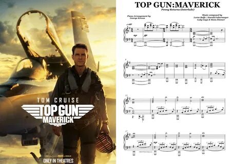 Piano sheet music for Top Gun Maverick composed by Penny Returns (Interlude...