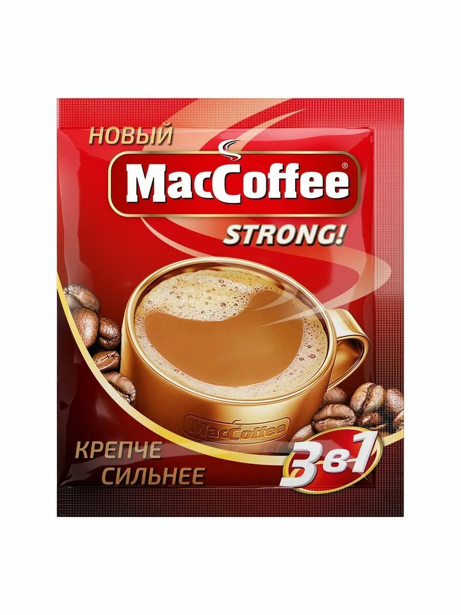 Кофе MACCOFFEE 3в1 16г (1/20/25) strong*. Кофе Маккофе Стронг 3 в 1 16 г. Кофе MACCOFFEE 3в1 16г (1/10/50) strong. Маккофе 3 в 1 100 пакетиков.