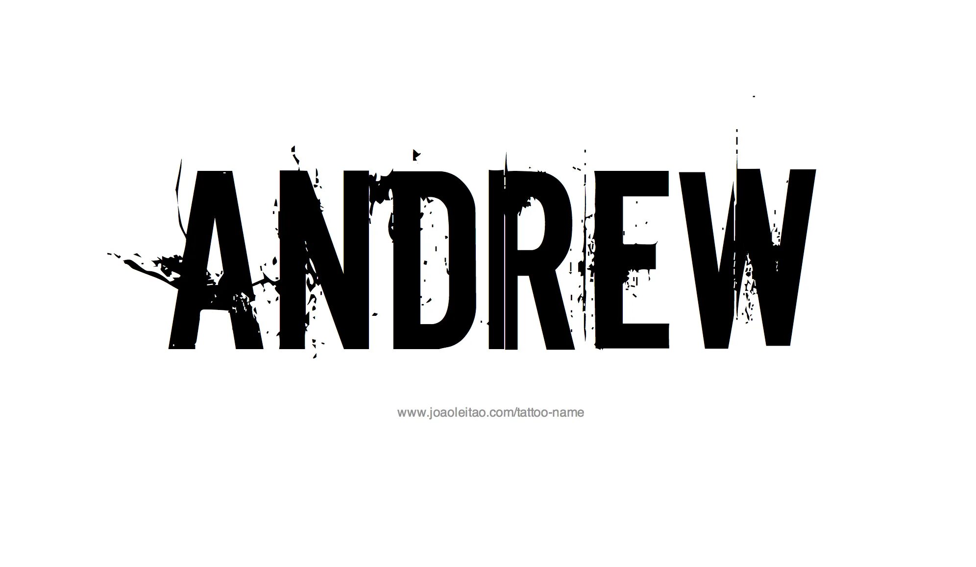 Эндрю имя. Andrew надпись.