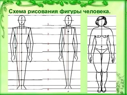 Как нарисовать человека схематично