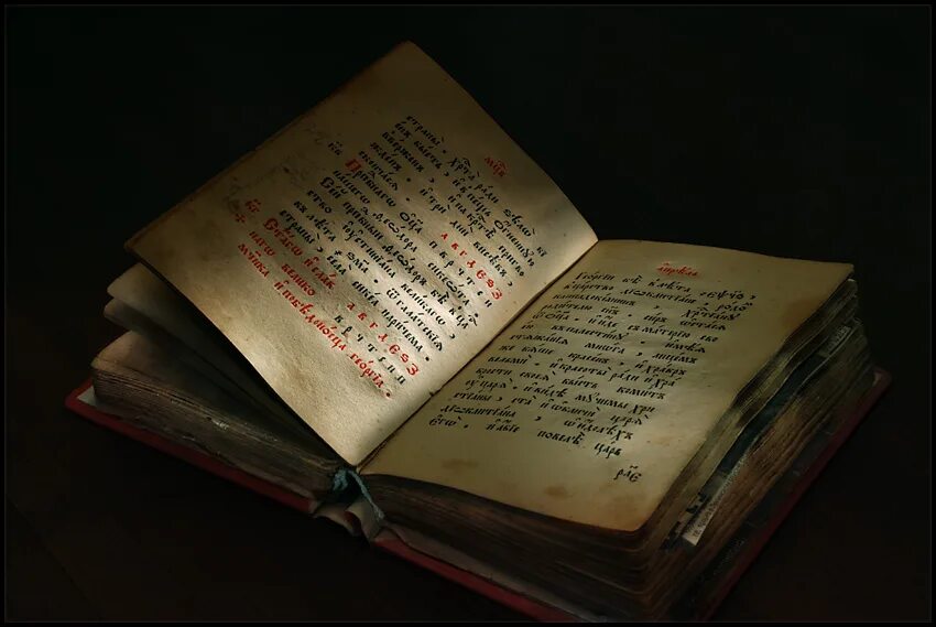 Раскрыла книгу