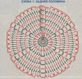 Схема простых прихваток крючком