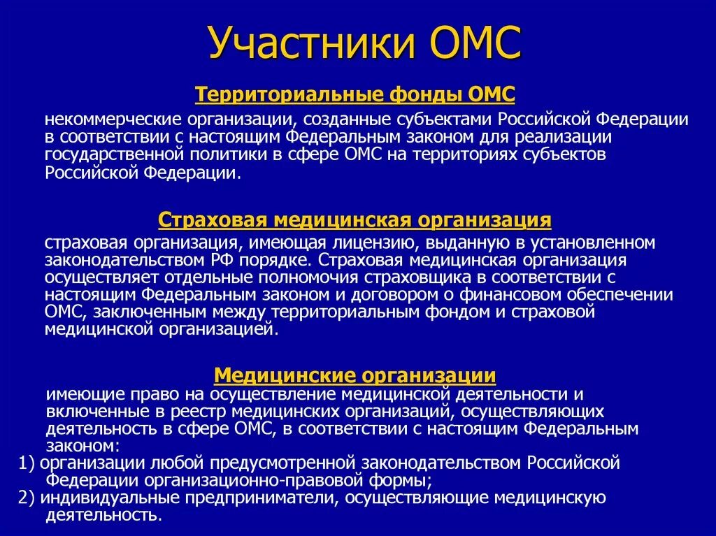 Медицинское страхование в субъектах рф. Участники ОМС. Субъекты и участники медицинского страхования. Участники обязательного медицинского страхования. Субъекты и участники системы ОМС.