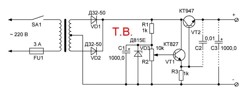 д815е характеристики стабилитрона