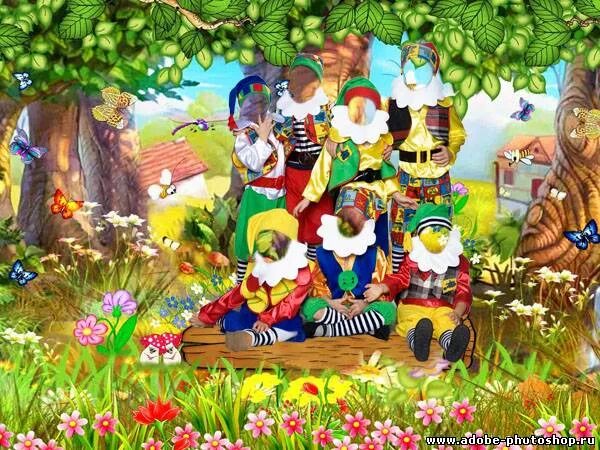 Сказочные персонажи. Для вставки лица. Гномик для вставки лица. Шаблоны для фотомонтажа детские. Фотошаблон для детей.