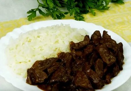 Печень с подливом из муки