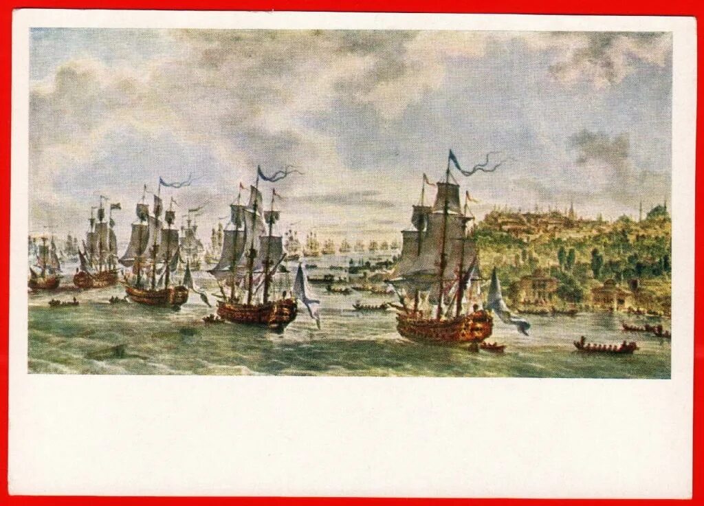 Эскадр сайт. Картина в. бибикова - черноморская эскадра в стамбуле . 1798 год.
