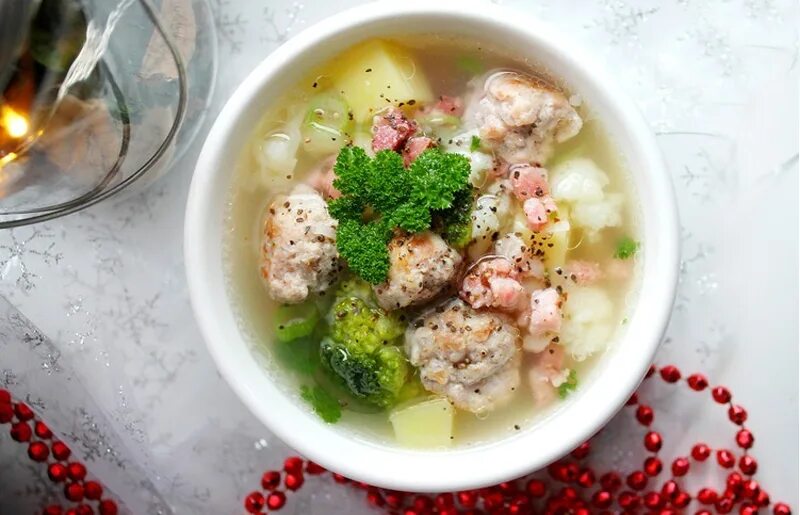 суп с фрикадельками и капустой рецепт