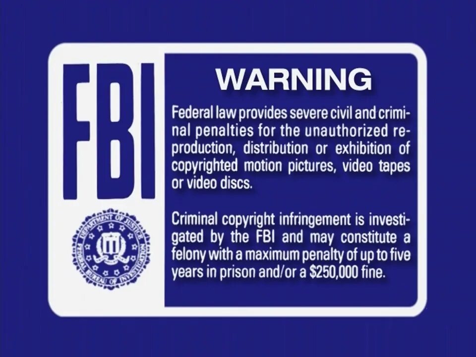 Предупреждение сша 48 часов. Fbi предупреждение. fbi warning. fbi warning screen. fbi warning federal.