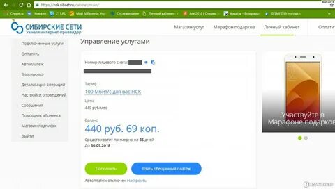 Сибирские сети оплатить