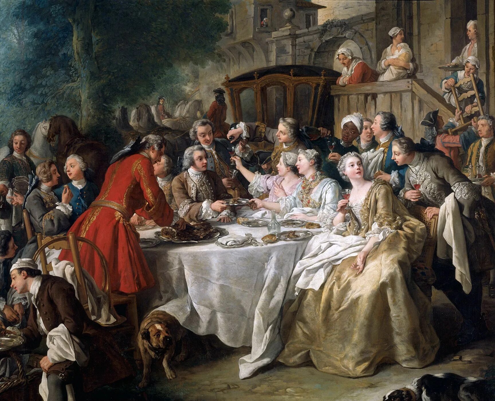 18 вв. Жана-Франсуа де Труа "обед с устрицами". Франсуа де Труа обед с устрицами картина.