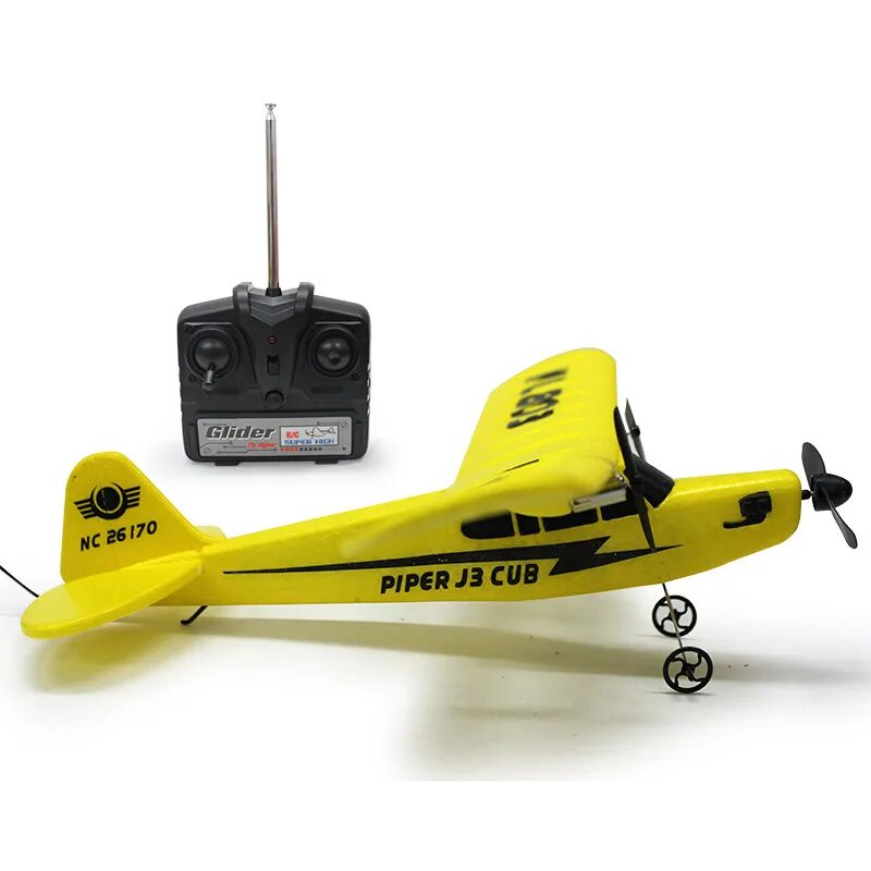 Радиоуправляемый самолет fx803 piper j-3 (epp) 2. Игрушка самолет на пульте управления. 4g - a100-j11. Drone 2. Самолетик пульт.