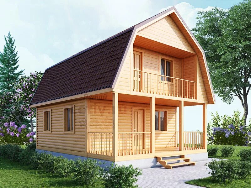 Баня каркасная 6 на 8 купить в Красноярске СтройБани-Красноярск