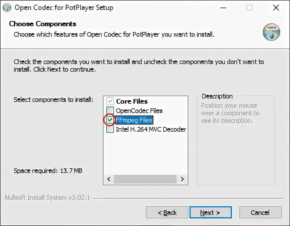 Ffmpeg codecs installation failed