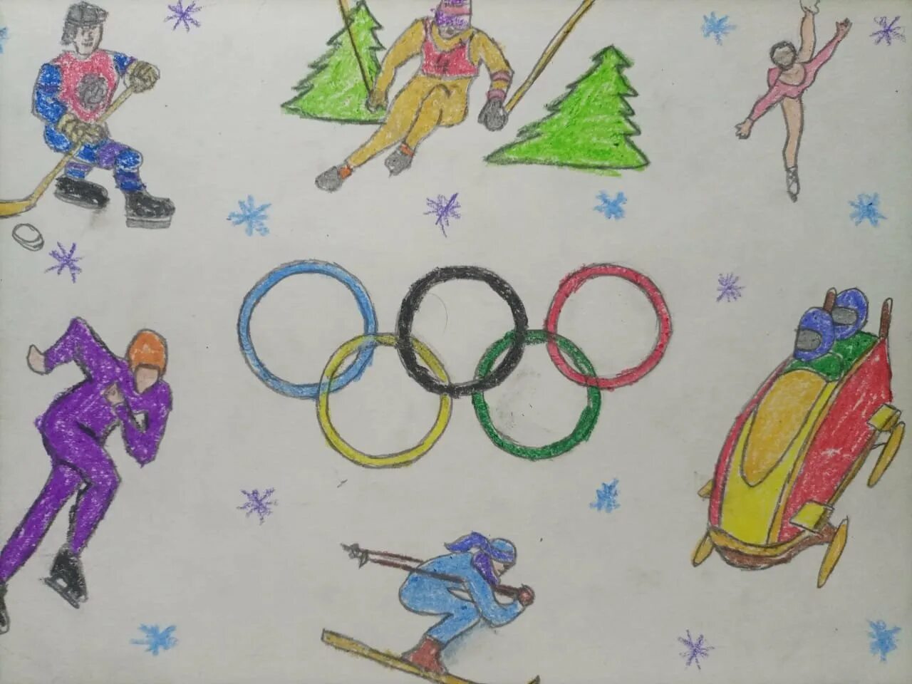Я участвую в здоровой олимпиаде. Олимпийские игры рисунок. Зимние Олимпийские игры для детей. Зимние Олимпийские игры рисунок.