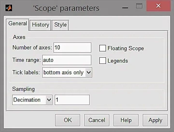 Member parameters