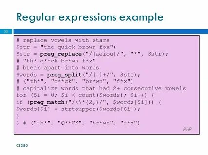 Regex example