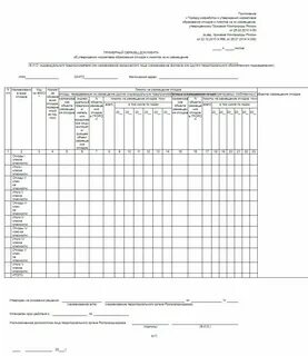 Норматив образования отходов устанавливается
