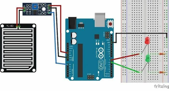 Датчик дождя ардуино подключение Rain Detector Arduino YouTube