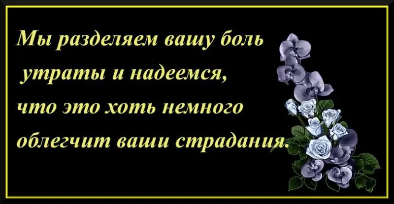 Соболезную спасибо говорят