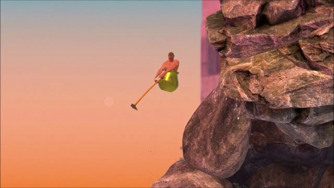 Getting over it спидран. Геттинг овер ИТ. Getting over it апельсин. Getting over it Orange Hell. Геттинг овер ИТ арты.