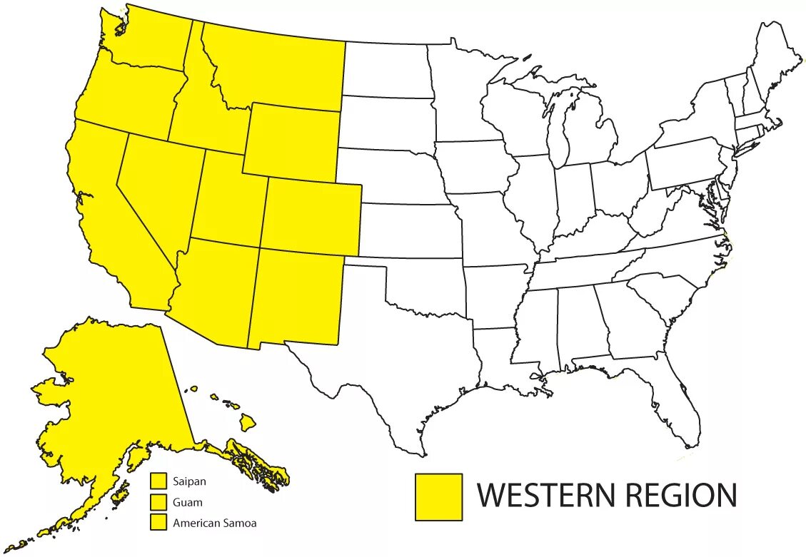 Western United States. Regions of United States. West USA. The Western States. Western states