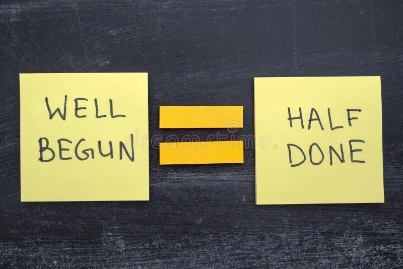 Is half done. Well begun is half done. хорошо начато наполовину сделано. well begun is half done русский эквивалент. half done.