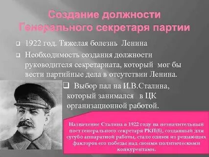 Должность ленина
