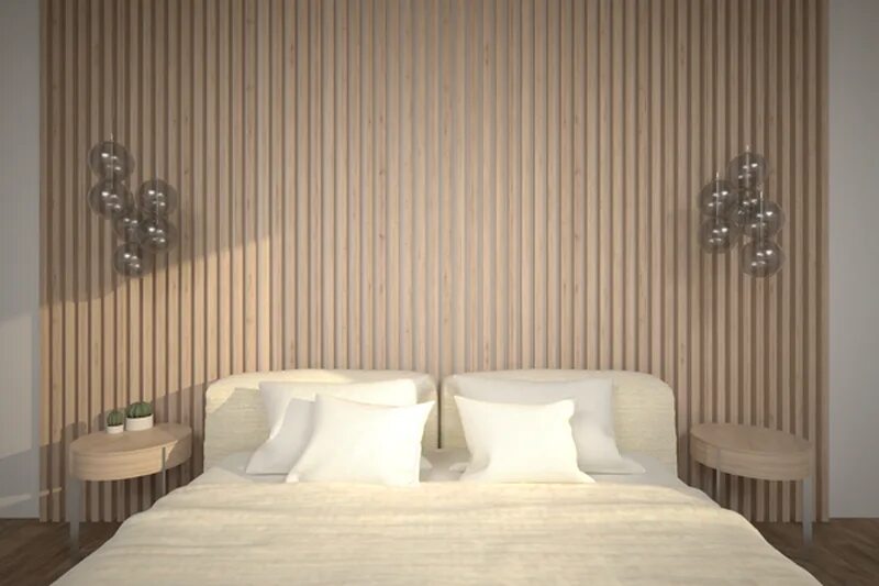 рейка мдф интерьерная бриона 2700х40х16 мм дуб сонома. рейка мдф 1609. рейка мдф интерьерная сонома.