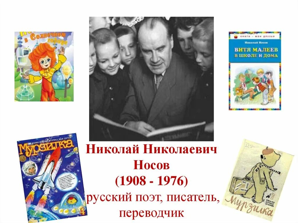 Биография николая носова для 3 класса. Н Н Носов биография.