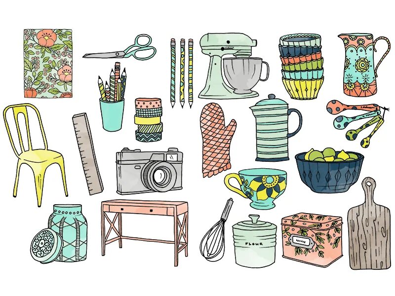 Items things. Thing клипарт. Иаи objects. Random objects. Old New for Kids.