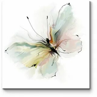 Модульная картина Нежная бабочка 100x100 - купить в интернет-магазине по низкой 