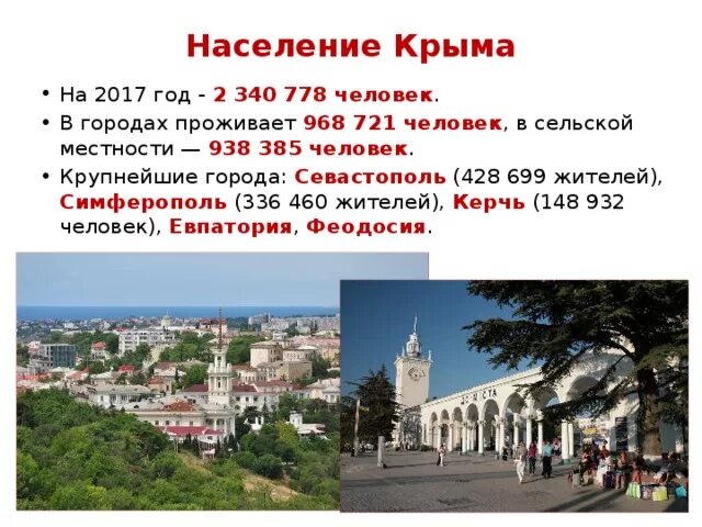 Численность населения симферополя