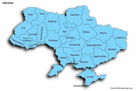 Ukrainian map