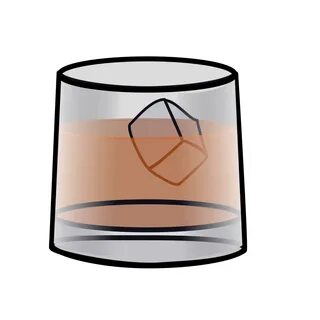 Whisky Glass SVG Clip Arts. 