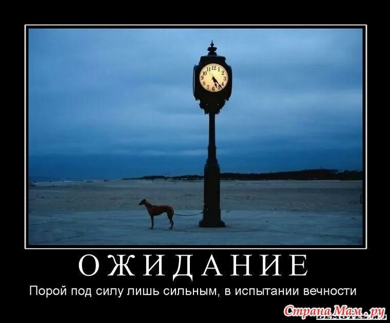 Времени ждать нету минуты
