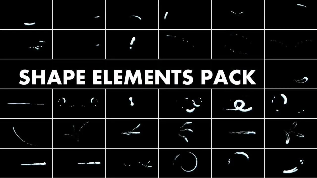 Transition Pack Shape elements. GFX Shapes Pack. Graphics Pack elements. Shape elements