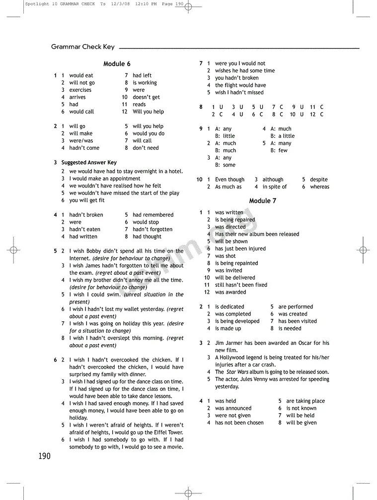 Spotlight 10 класс grammar check module 1. Grammar check a ответы. spotlight 6 module 3 check ответы. spotlight 8 grammar check. grammar check 10 класс spotlight module 1.