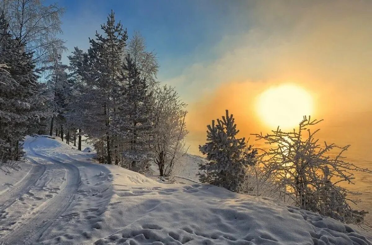 Зимний пейзаж. Зима солнце. Зимнее утро. Зимний Солнечный пейзаж.