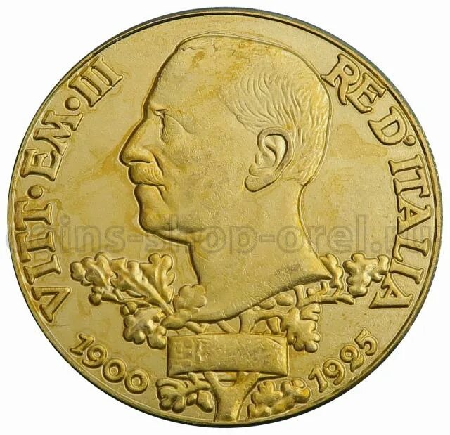 Коллекция монет короля Виктора Эммануила. Италия 2 Лиры 1925. Цена монеты 100 лир vetta d Italia 1925.